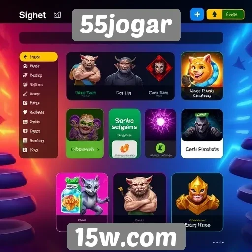 Facilidade de navegação e interface do 55jogar